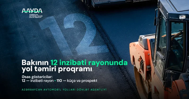 AAYDA: Bakıda 90 küçə və prospektdə təmir yekunlaşıb