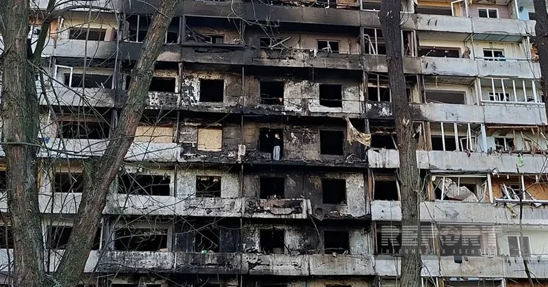 При ракетной атаке на Киев пострадало жилье азербайджанской семьи