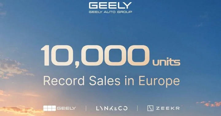 “Geely” Avropada satış rekorduna imza atıb Bir ayda 10 mindən çox avtomobil satılıb
