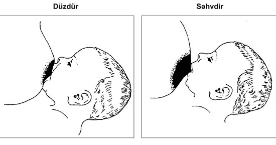 Uşağın düzgün şəkildə əmizdirilməsi
