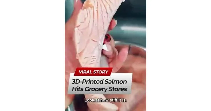 В США запустили продажи лосося из 3D принтера ВИДЕО