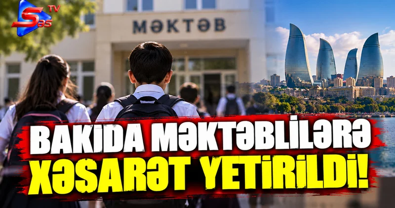 Bakıda məktəblilərə xəsarət yetirildi!
