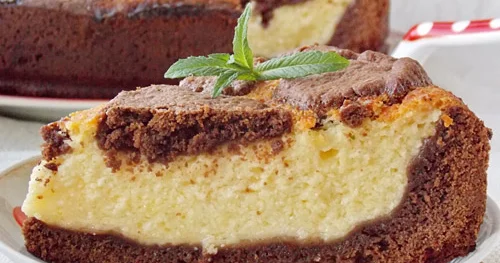 Manna yarması ilə zərif piroq