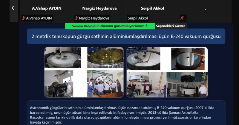 “Eyni səma altında: astronomiya təhsili görüşləri” Azərbaycan, Türkiyə və Özbəkistan məktəbliləri bir arada