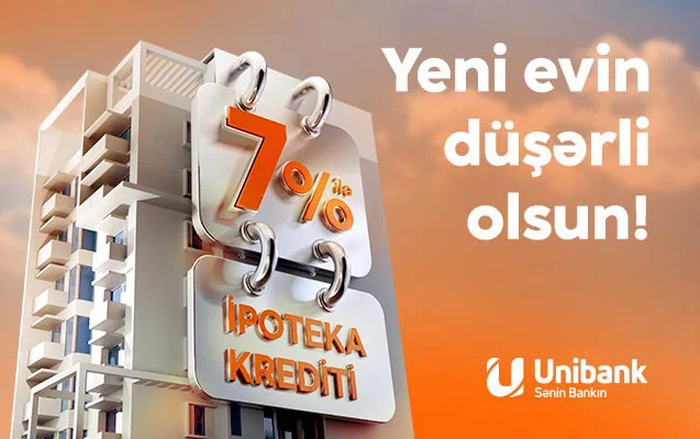 “Unibank” ipoteka faizini endirib!