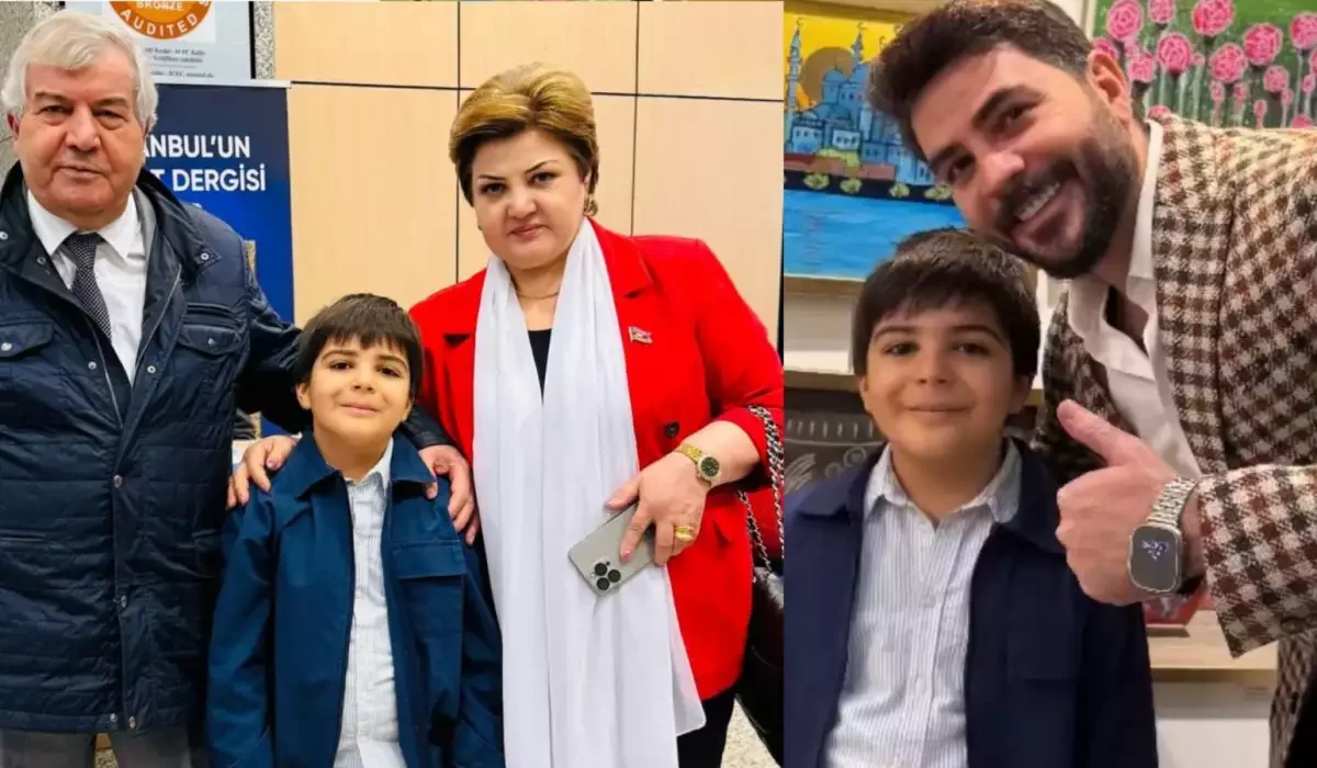 Elçin xanımının ailəsi ilə bir arada FOTO