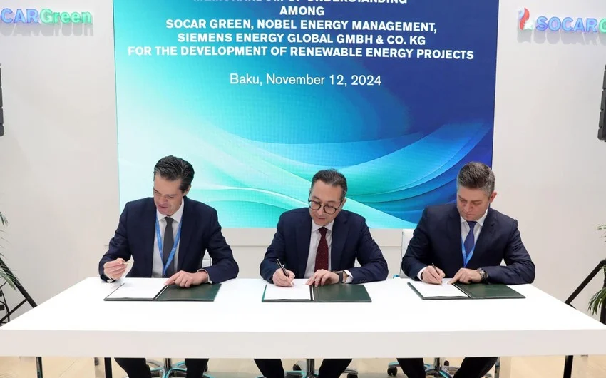 SOCAR Green подписала ряд соглашений по зеленой энергии в рамках COP29