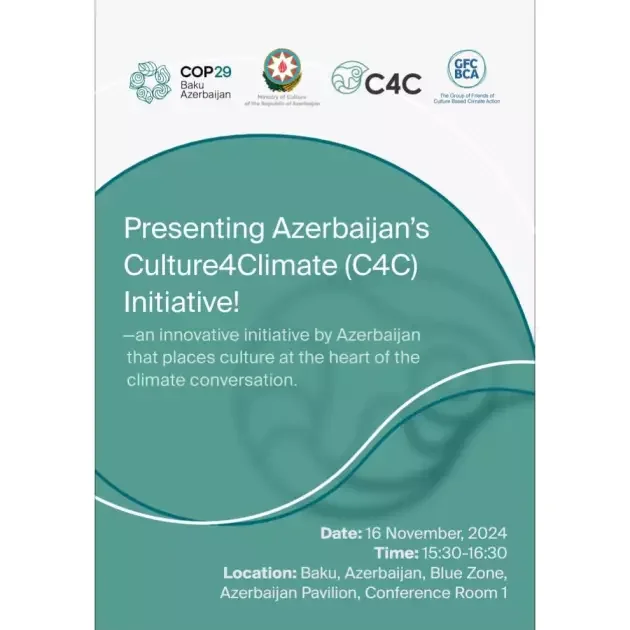 COP29 çərçivəsində Mədəniyyət Nazirlərinin 2ci Yüksək Səviyyəli Görüşü keçiriləcək