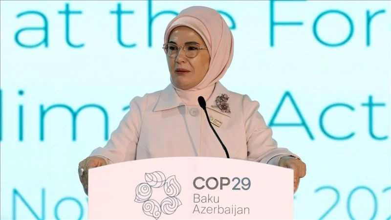 Əminə Ərdoğandan COP29la bağlı paylaşım: Prezidentə və xanımına təşəkkür etdi