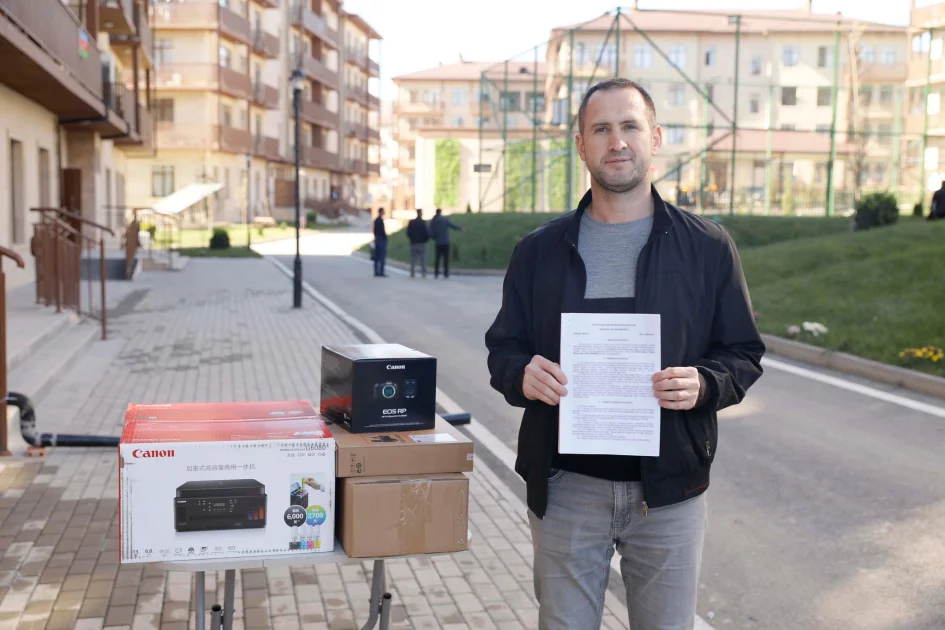 Cəbrayıl və Füzulidə bir qrup sakinə özünüməşğulluq proqramı çərçivəsində aktivlər təqdim edilib