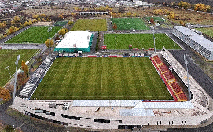 Qəbələ şəhər stadionunda işlər yekunlaşdı FOTOLAR