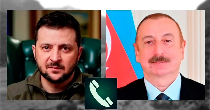 Zelenski İlham Əliyevlə danışdı: Səfirliyin binasının vurulmasını pislədi