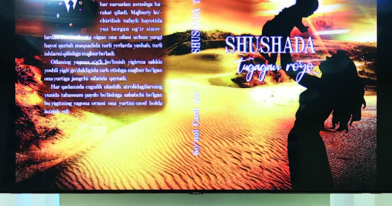 Qarabağ şəhidi haqqında kitab özbək dilində