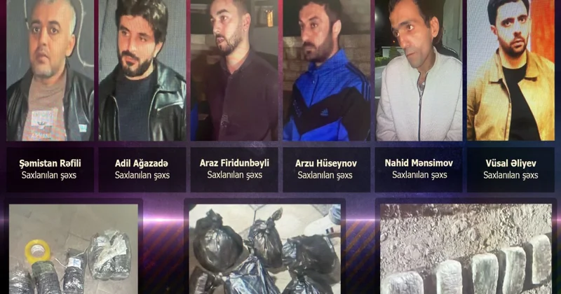 Bakı və Abşeronda 21 kq narkotik aşkarlanıb: 6 nəfər həbs edilib