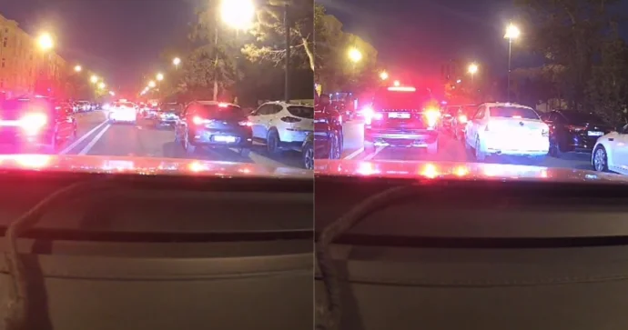 BMW və Lexus sürücüləri əks istiqamətə çıxıb qayda pozdu 10 QO 135 və 90 OO 051 VİDEO