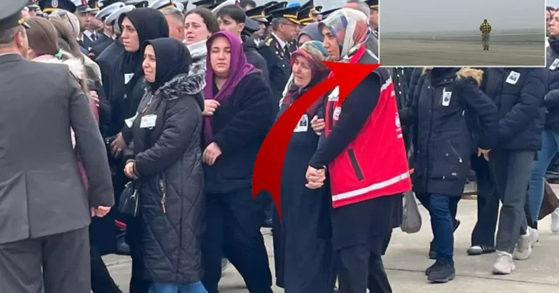 Təhlükəli anlar: şəhidləri daşıyan Türkiyə təyyarəsi...