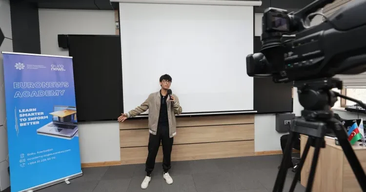 MEDİA və “Euronews”un birgə təşəbbüsü ilə keçirilən “Euronews Academy”də “TV və canlı jurnalistika” təlimi başa ÇATDI