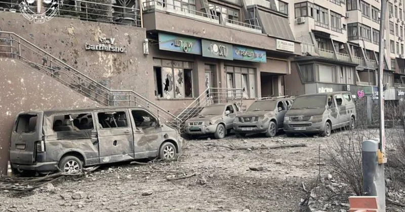 Kiyevə raket hücumu zamanı Azərbaycanın Ukraynadakı səfirliyinə ciddi ziyan dəyib