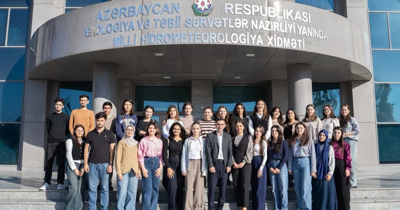 “II Yaşıl düşüncə maarifləndirmə proqramı”nın iştirakçıları Milli Hidrometeorologiya Xidmətinin fəaliyyəti ilə tanış olublar