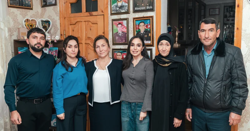 Leyla Əliyeva Mingəçevirdə şəhid ailəsini ziyarət edib, bir sıra sosial müəssisələrlə tanış olub
