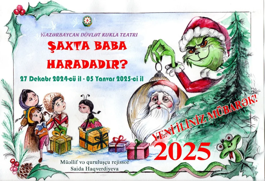 Kukla Teatrı Yeni İli Şaxta Baba haradadır?” tamaşası ilə qarşılayacaq AZƏRTAC