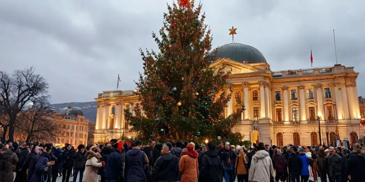 В Тбилиси перенесли зажжение рождественской елки