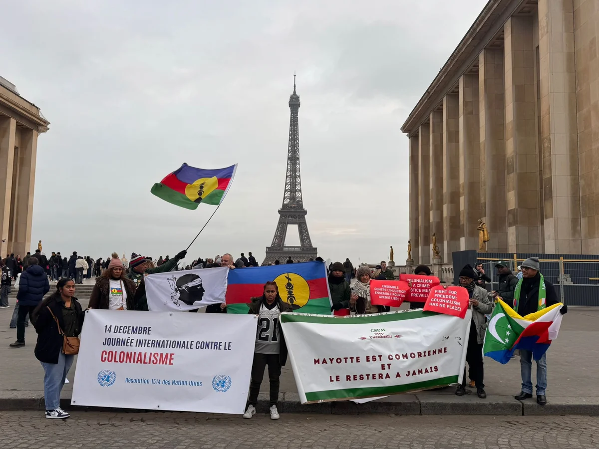 В Париже прошла акция протеста, посвященная Дню деколонизацииФОТОВИДЕО