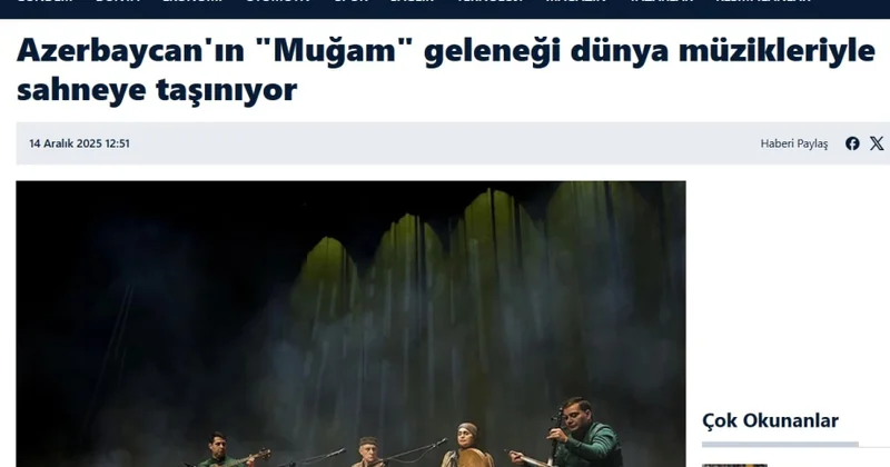 Azərbaycan muğamı Türkiyədə digər musiqi janrları ilə sintez şəklində təqdim olunub “Yeniçağ” qəzeti