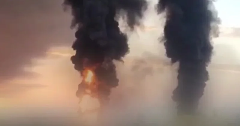 Взрывы и пожар в Крыму