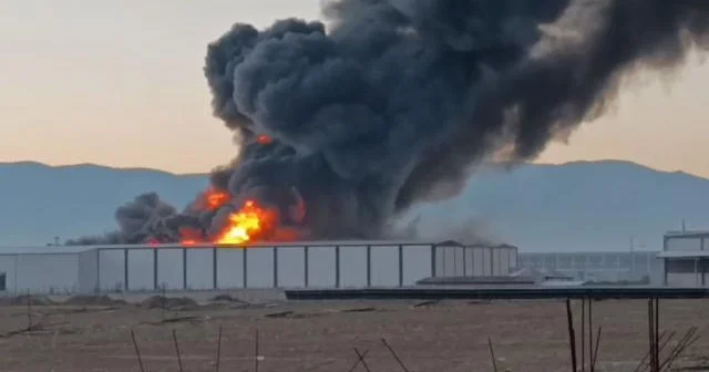 Türkiyədə filtr istehsalı fabrikində yanğın baş verib