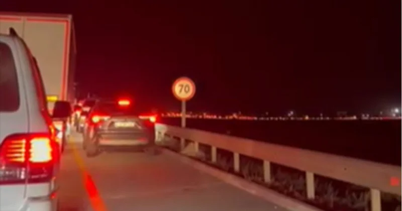 Bakı Ələt yolunda dəhşətli qəza: Böyük tıxac var VİDEO