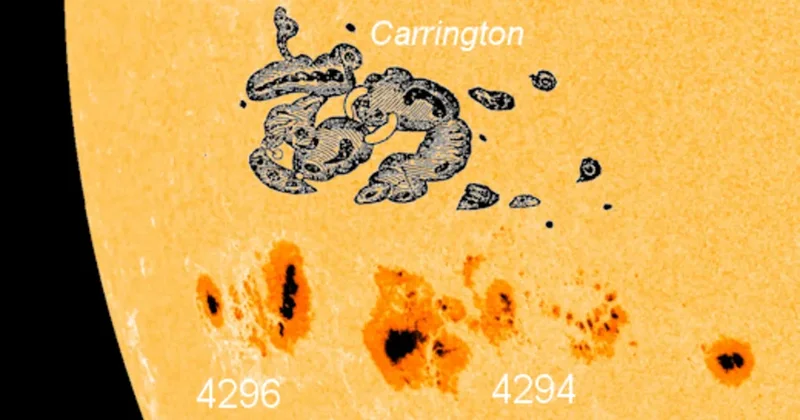 Günəşdə Kerrinqton hadisəsi nə səbəb olmuş nöqtəyə bənzər nəhəng ləkə yaranıb