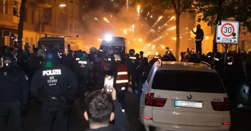 Berlin polisi iğtişaşlarla əlaqədar 18 nəfəri saxlayıb