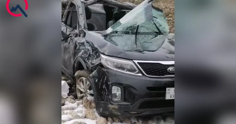 Qusarda ağır qəza Ölən və yaralananlar var+Fotolar