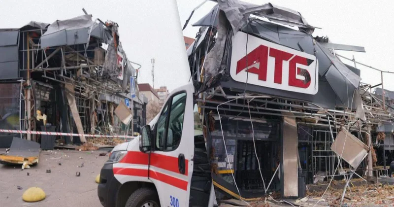 Rusiya ordusu Zaporojyedə supermarketə zərbə endirib, yaralılar arasında uşaq da var
