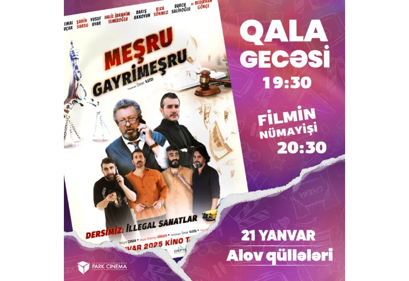 В Баку пройдет премьерный вечер турецкого фильма Qanuni və QeyriQanuni