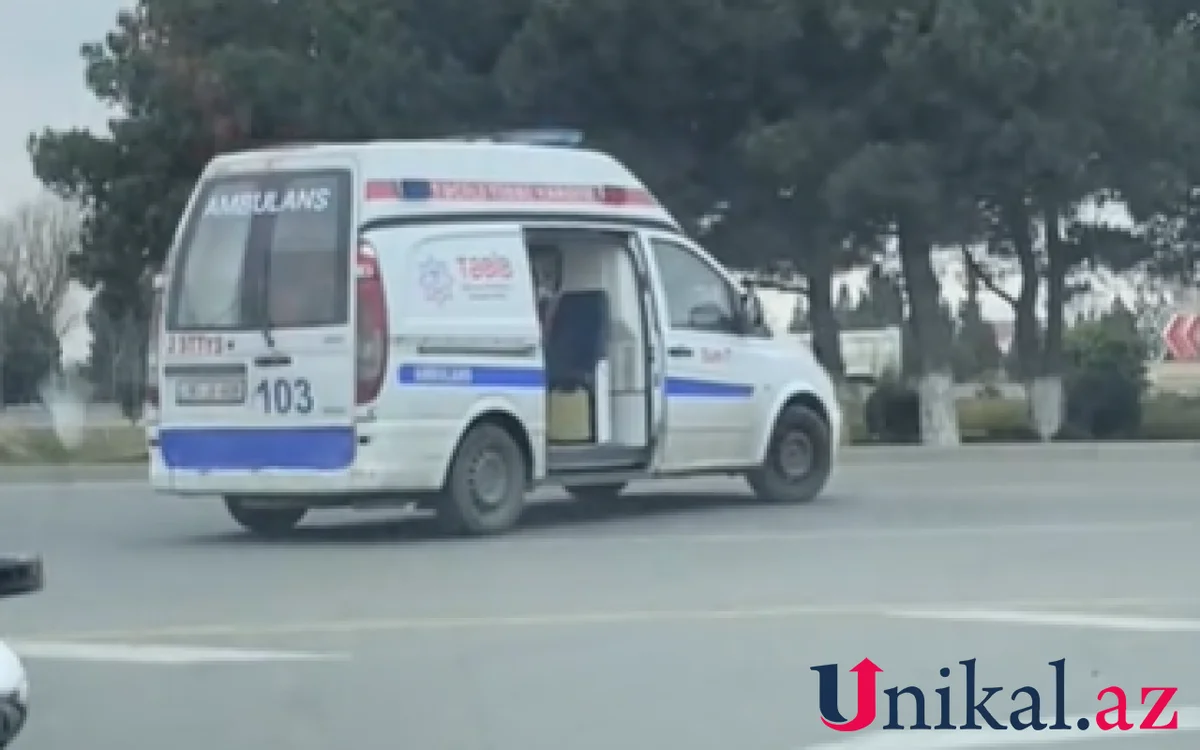 Qapısı olmayan ambulans VİDEO