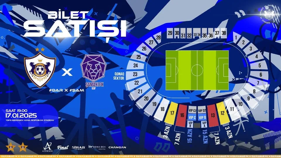 “Qarabağ” “Şamaxı” matçının biletləri satışda