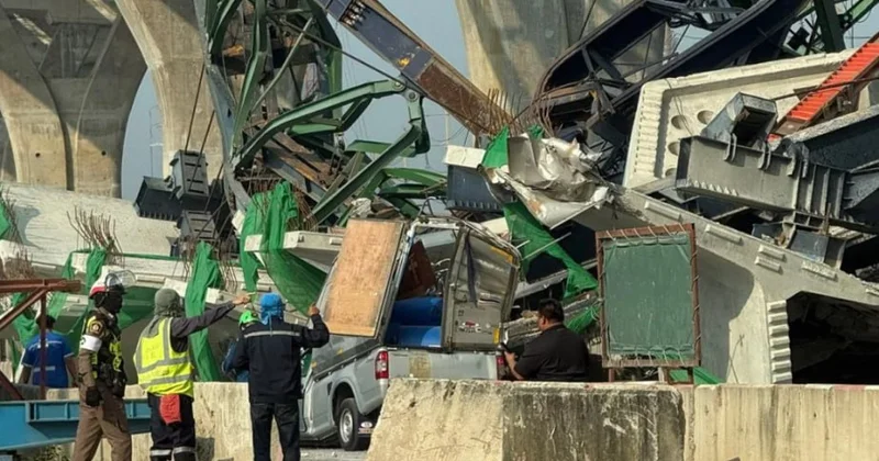 Tailandda daha bir kran qəzası: 2 ölü, 5 yaralı var