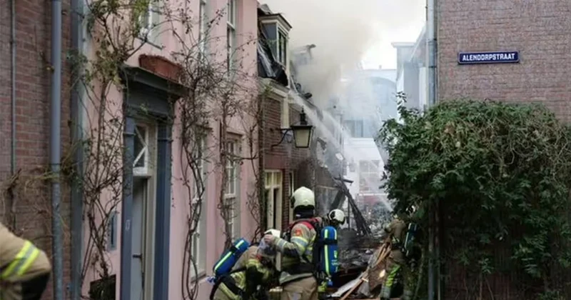 Взрыв в центре нидерландского Утрехта спровоцировал крупный пожар