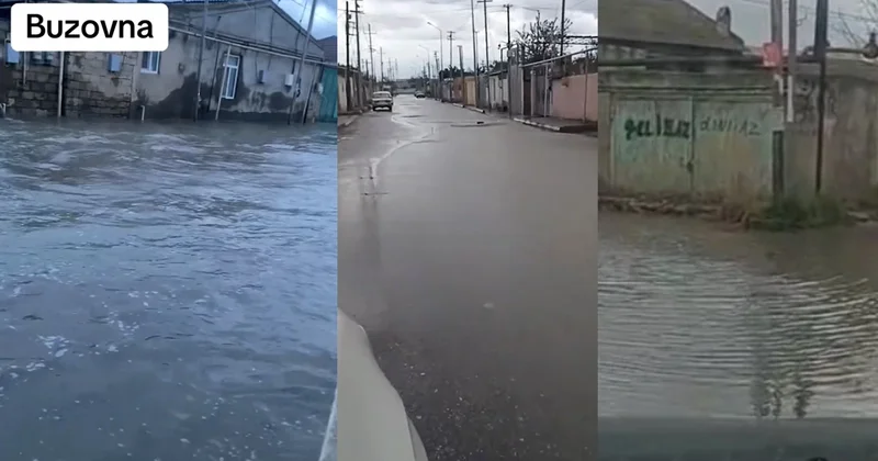 Suraxanı, Zabrat və Buzovnada yolları su basdı: Aidiyyəti qurum məsələyə AYDINLIQ GƏTİRDİ