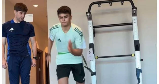 15 yaşlı Əli Qarabağ ın bugünkü məşqində Video