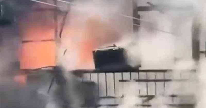 Bakıda binada yanğın Video Yenilənir