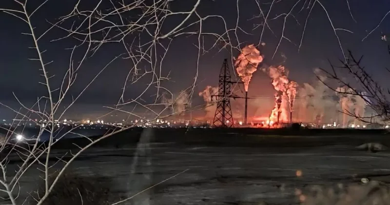 Ночной удар дронов по химическому заводу в Ставропольском крае РФ ФОТО / ВИДЕО