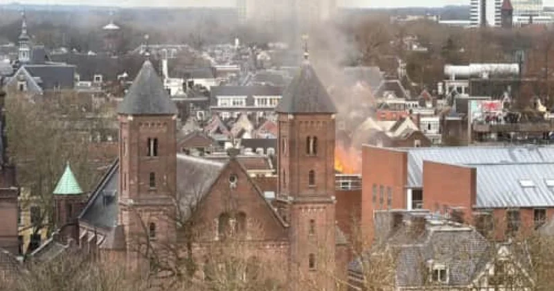 Мощные взрывы и пожар в нидерландском Утрехте: есть раненые ФОТО