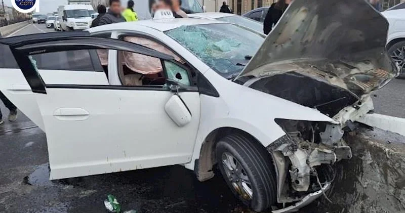 “3 ün kruqu”nda qəza oldu Fotolar