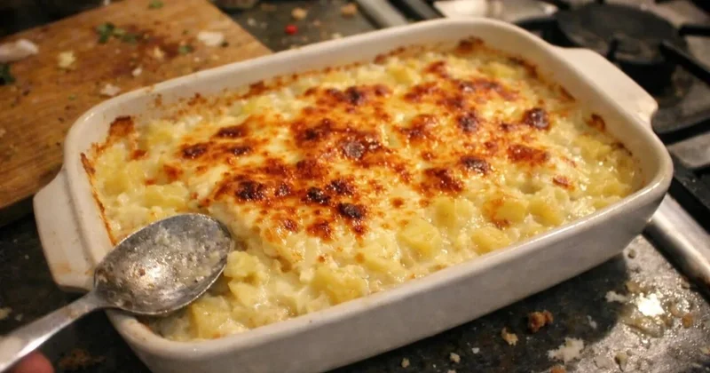 Sobada beşamel souslu və pendirli kartof