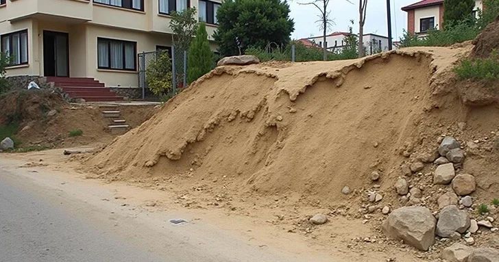 Трещины в домах и разрушенные дороги: последствия оползневых процессов в жилмассиве в Баку