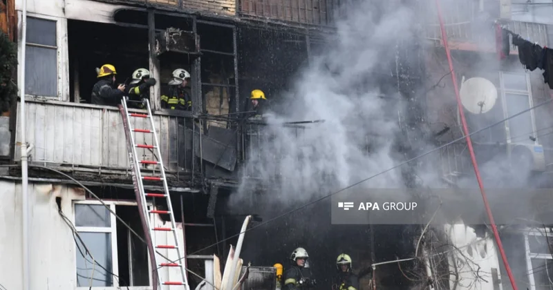 Dövlət Komitəsi: Yataqxanada yanğn nəticəsində 13 keçmiş məcburi köçkün ailəsinə ziyan dəyib