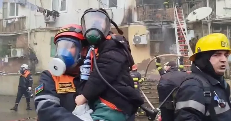 Пожар в Бинагадинском районе потушен ОБНОВЛЕНО / ВИДЕО